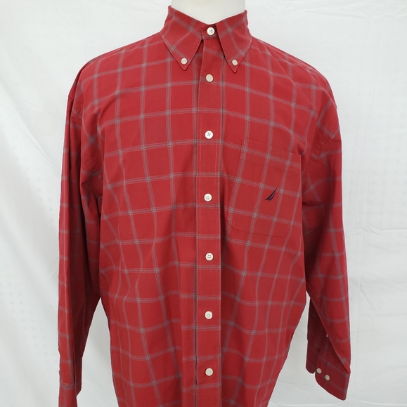 Nautica Long Sleeve Button Down Plaid Shirt - Picture 7 of 7